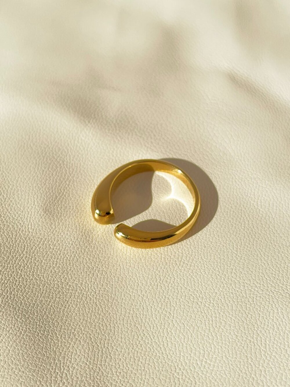 Aouri Open Asymmetrical Ring | 18K Gold Plated | New